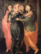 Pontormo, Jacopo The Visitacion oil on canvas